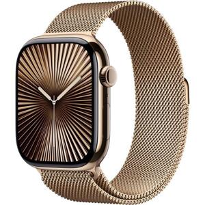 Apple Watch Series 10 Cellular 46mm Gold Titanium Gold Milanese Loop S/M