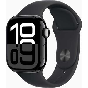 Apple Watch Series 10 42mm Black Aluminium Black Sport Band M/L