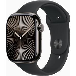 Apple Watch Series 10 Cellular 46mm Slate Titanium Black Sport Band M/L