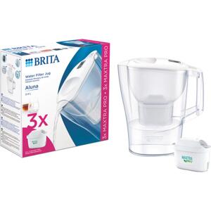 Brita Sada filtračnej kanvice Aluna, 2,4 l, biela + 3 filtre Maxtra Pro Pure Peformance