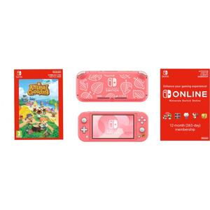 Nintendo Lite Coral + bundle + NSO NT