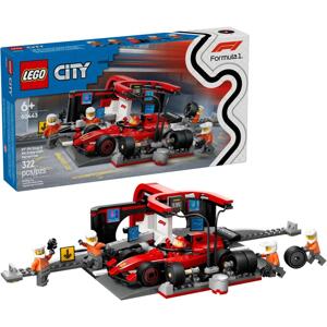 LEGO ® 60443 Zastávka v F1® a Pit Crew s autom Ferrari