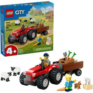 LEGO ® 60461 Červený traktor s prívesom a ovcami