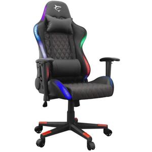 WHITE SHARK Herné kreslo THUNDERBOLT s RGB podsvietením čierne