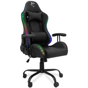 WHITE SHARK Herné kreslo INDIANAPOLIS s RGB podsvietením čierne