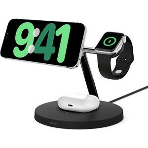 Belkin Boost Charge Pro Qi2 3v1 pre iPhone/Apple Watch/AirPods, čierna