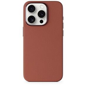Epico Mag+ kožený kryt iPhone 16 Pro – hnedý