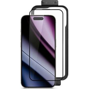 Epico Hero 3D ochranné sklo s inštalačným rámčekom iPhone 15 Plus/16 Plus