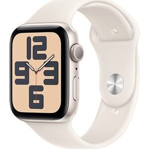 Apple Watch SE 40 mm Hviezdno biely hliník s hviezdno bielym športovým remienkom - M/L