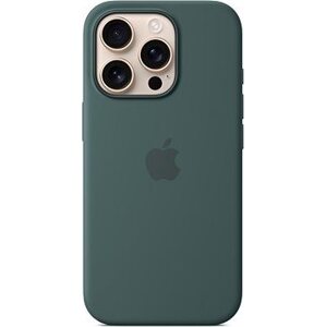 Apple Silikónový kryt s MagSafe na iPhone 16 Pro jazerne zelený