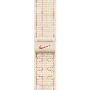 Apple Watch 42 mm hviezdno biely/ružový prevliekací športový remienok Nike
