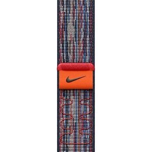 Apple Watch 40 mm modro-červený prevliekací športový remienok Nike