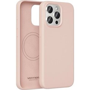 Vention Liquid Silicone Case for iPhone 15 Plus with MagSafe Dusty Pink