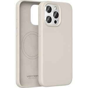 Vention Liquid Silicone Case for iPhone 15 Plus with MagSafe Gravel Gray