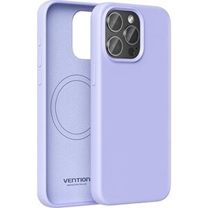 Vention Liquid Silicone Case for iPhone 15 Plus with MagSafe Lilac