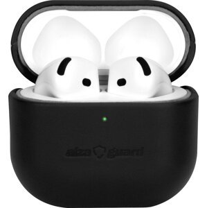 AlzaGuard Genuine Leather Case na AirPods 4 čierne