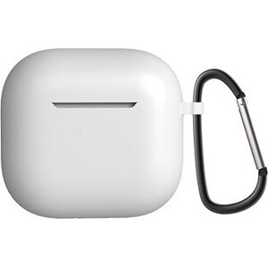AlzaGuard Skinny Silicone Case pre Airpods 4 biel