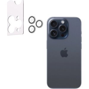 AlzaGuard Elite Lens Protector pre iPhone 15 Pro/15 Pro Max číre s inštalačným rámčekom