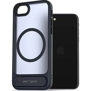 AlzaGuard Matte Case with Stand Compatible with MagSafe for iPhone 7/8/SE 2020/SE 2022 tmavo modrý
