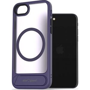 AlzaGuard Matte Case with Stand Compatible with MagSafe for iPhone 7/8/SE 2020/SE 2022 fialový