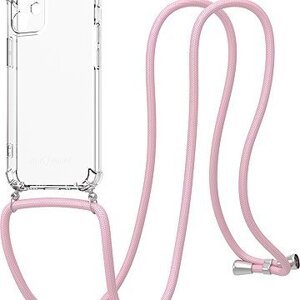 AlzaGuard Luxe Lanyard Case na iPhone 12 Mini ružový