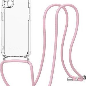 AlzaGuard Luxe Lanyard Case na iPhone 14 ružový