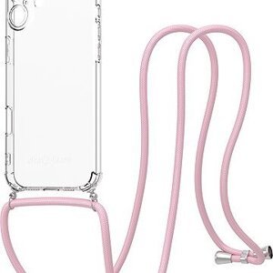 AlzaGuard Luxe Lanyard Case na iPhone 16 Plus ružový