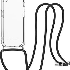 AlzaGuard Luxe Lanyard Case na iPhone 16e čierny