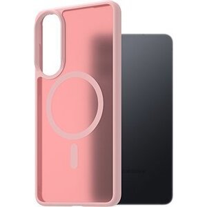 AlzaGuard Matte Case Compatible with Magsafe pre Samsung Galaxy S25 EDGE ružový