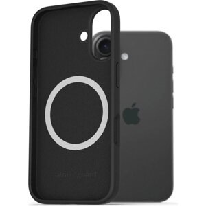 AlzaGuard Silicone Case Compatible with Magsafe pre iPhone 16e čierny