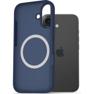 AlzaGuard Silicone Case Compatible with Magsafe pre iPhone 16e modrý