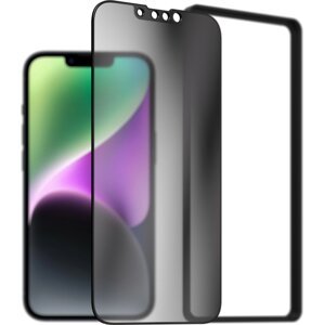 AlzaGuard 2.5D FullCover Privacy Glass Protector pre iPhone 13/13 Pro/14/16e s inštalačným rámčekom