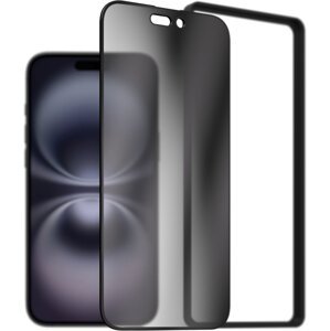 AlzaGuard 2.5D FullCover Privacy Glass Protector na iPhone 16 Plus s inštalačným rámikom