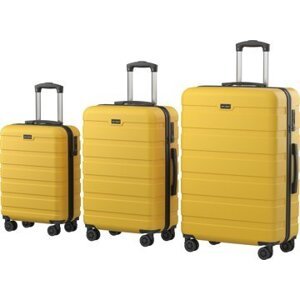 AlzaGuard Traveler Suitcase, 3pcs súprava – žltá