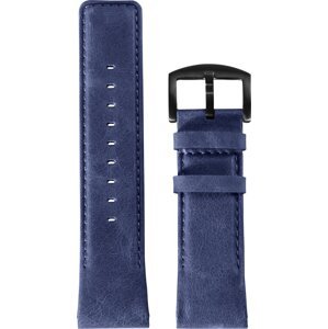 AlzaGuard Genuine Leather Band na Garmin QuickFit 22 mm – modrý