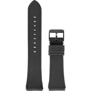 AlzaGuard Genuine Leather Band Universal Quick Release 20 mm – čierny