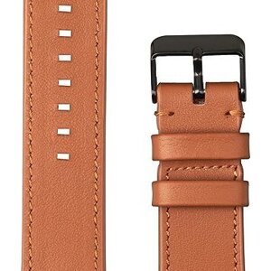 AlzaGuard Genuine Leather Band na Apple Watch 38/40/41/42 mm – sedlovo hnedý