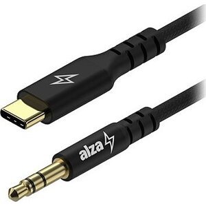 AlzaPower AluCore USB-C to 3,5mm Jack (M) 1m čierny