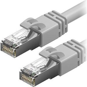 AlzaPower Patch CAT7 S/FTP 0,25 m sivý