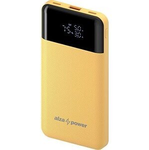 AlzaPower Parade Gen2 10000 mAh Power Delivery (22,5 W) žltá