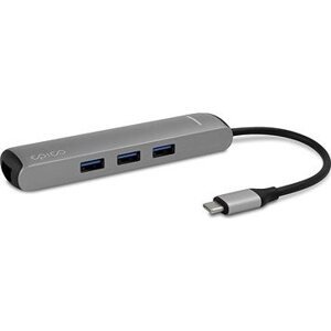 Epico Type-C Hub Slim 4K HDMI & Ethernet – silver, black cable