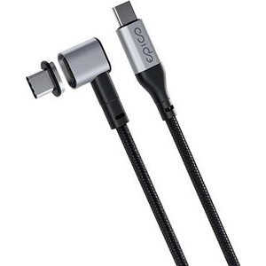 Epico Magnetický opletený dátový kábel USB-C na USB-C – sivý