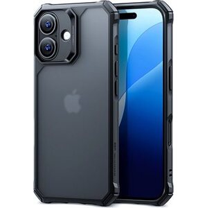 ESR Air Armor Clear Case, Compatible with iPhone 16, Frosted Black