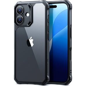 ESR Air Armor Clear Case, Compatible with iPhone 16, Clear Black