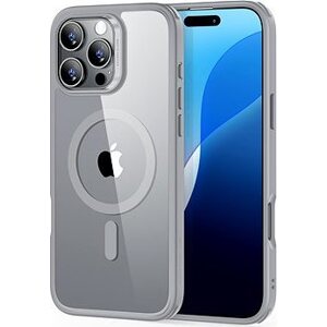 ESR Classic Hybrid Case (HaloLock), Compatible with iPhone 16 Pro Max, Clear Grey
