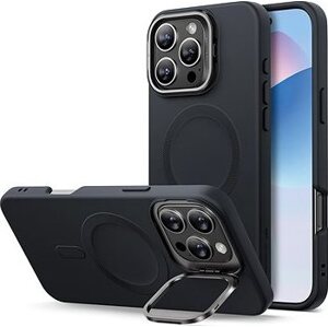ESR Cloud Soft Case with Stash Stand (HaloLock), Compatible with iPhone 16 Pro Max, Black