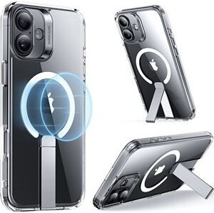ESR Boost Flickstand Case (HaloLock), Compatible with iPhone 16 Plus, Clear