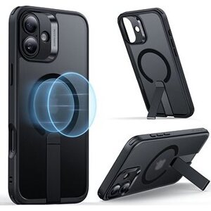 ESR Boost Flickstand Case (HaloLock), Compatible with iPhone 16 Plus, Frosted Black