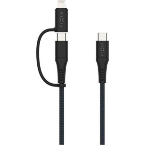 FIXED Cable USB-C/USB-C a Lightning adaptérom PD 1,2 m MFi PD 60 W sivý