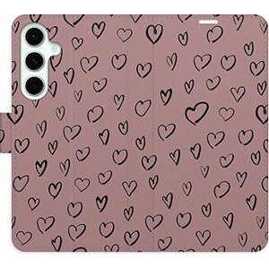 iSaprio Flip puzdro Heart Dark 02 pre Samsung Galaxy S24 FE